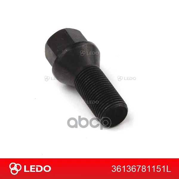 Wheel bolt m14x1.25 cone key 17 black Ledo art. 36136781151L | Автомобили и мотоциклы