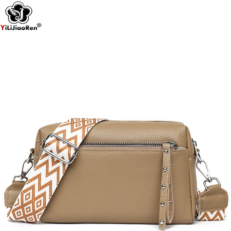 Genuine Leather Women's Woven Bag Crossbody Small Bag Women's Shoulder Messenger Bag