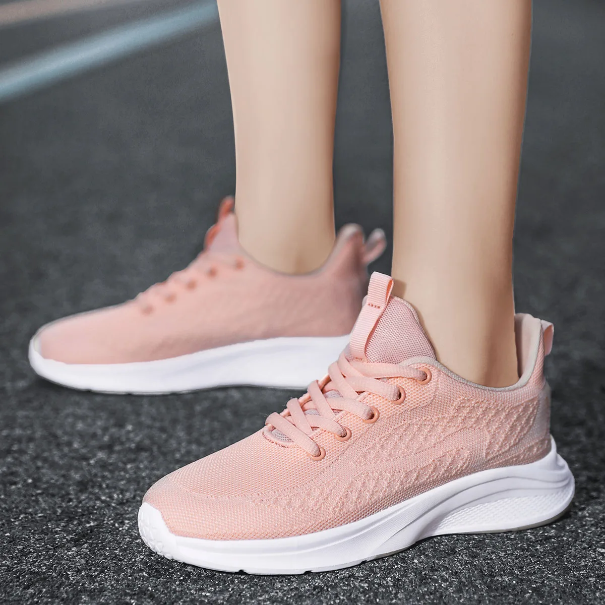 

Повседневная спортивная обувь, женская обувь, Новинка лета 2023, стильные легкие амортизирующие сетчатые дышащие женские кроссовки с мягкой подошвой