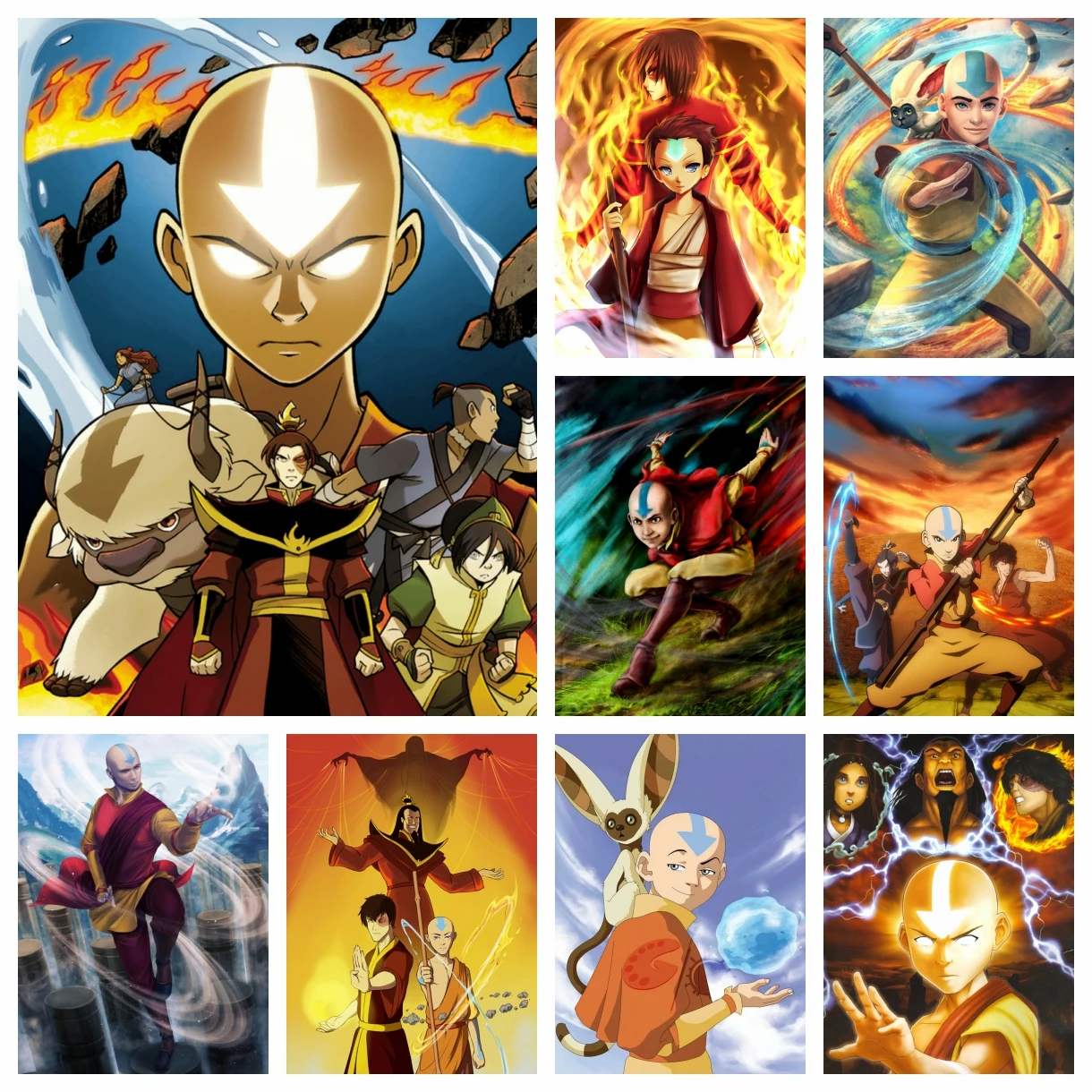 Аватар 5D последняя модель Airbender картина со стразами аниме мозаичная вышивка