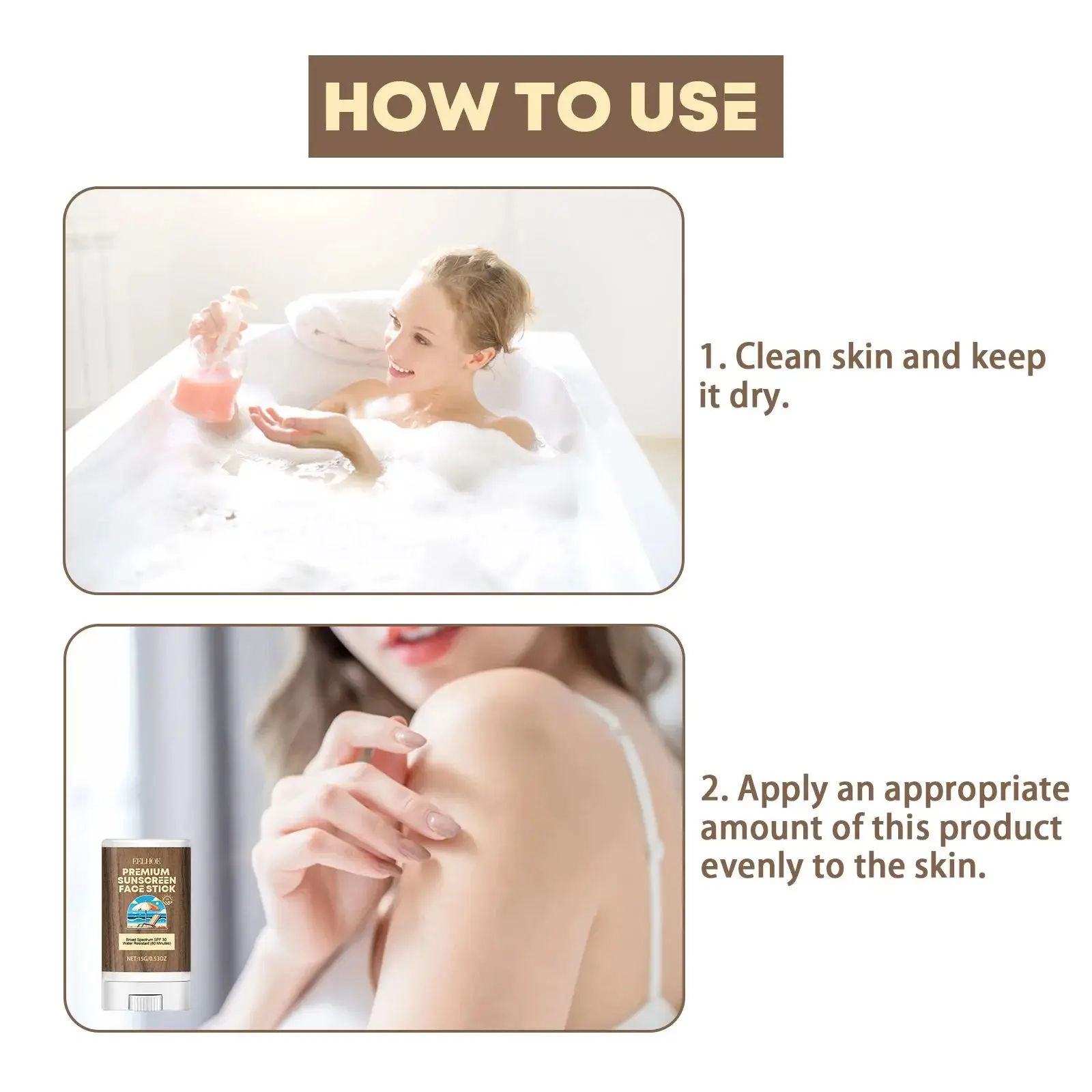 Sun Cream Stick UV Protection Sunblock Isolation Sunscreen Face Sunblock Waterproof Sunscreen Moisturizer Skin Protective Cream