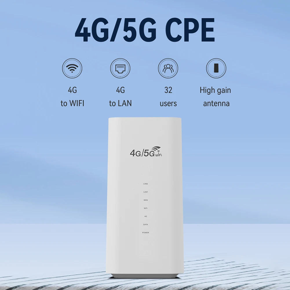 4G LTE WiFi Router 300Mbps Wireless Router 3 RJ45 with SIM Card Slot Wide Coverage Internal Antenna Portable Network 3