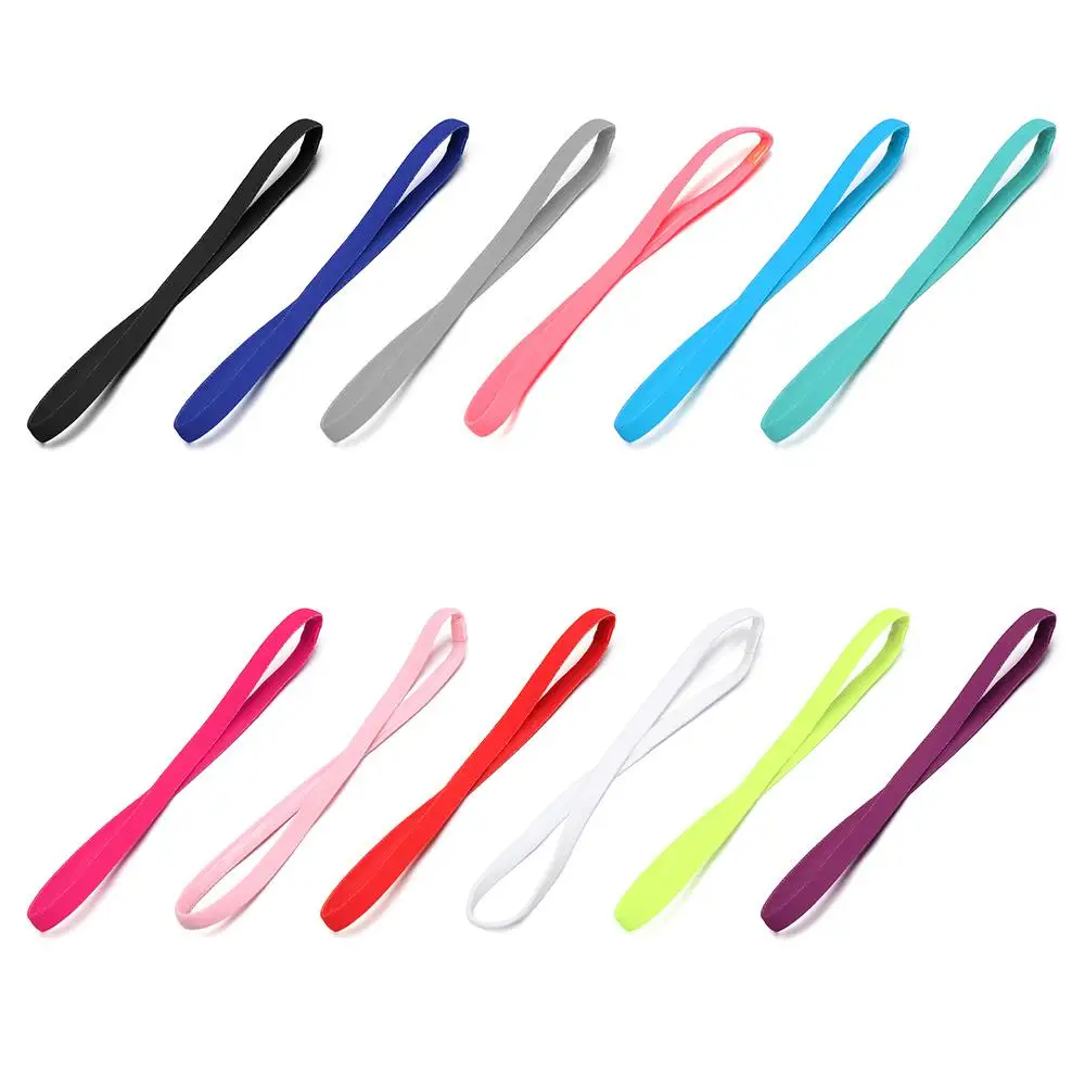 

Ladies Candy Color Stretch Sport Anti-slip Elastic Headband Yoga Hair Bands Head Wrap