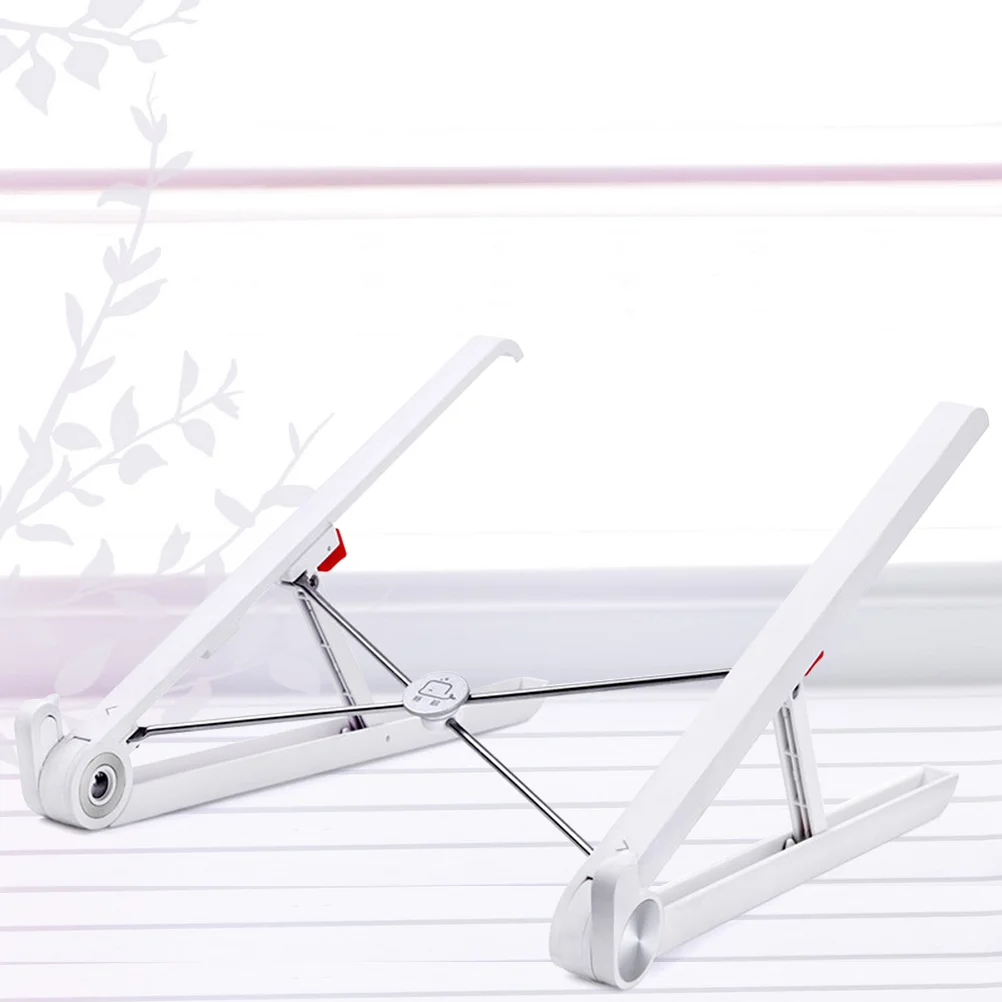 Adjustable Foldable Ergonomic Laptop Stand Tablet Holder Compatible 11 15 Inch Laptops Tablets Portable Heat Dissipating Plastic