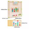 Wooden Shape Pairing Maze, Montessori Early Education Toys, Magnetic Shaped Walking Matching Game, Cognitive Colors And Shapes 6