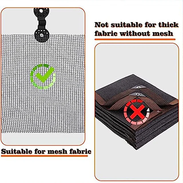 10-100 Százalék Árnyékos Ruhával Műanyag Klipek Napfényes Nettó Üvegházhatású Szövet Rögzítő Bilincsek Kiegészítők Grommet Kerítésháló Horog - Image 5