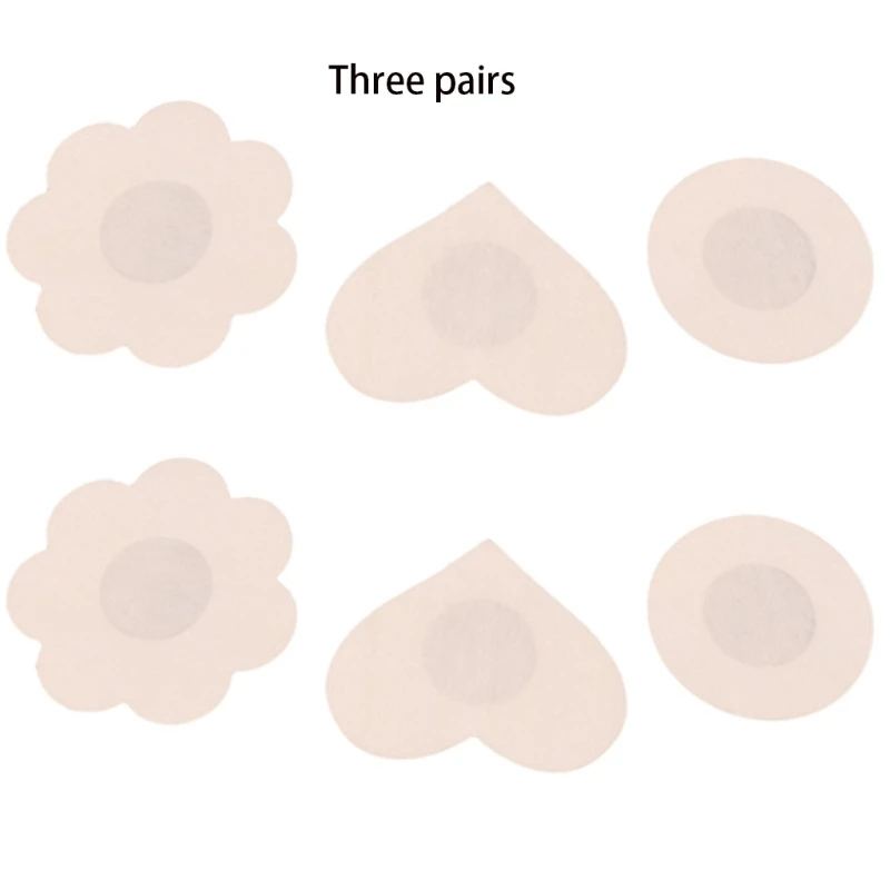 

E15E 3 Pairs Womens Disposable Nipple Covers Sexy Invisible No Show Breast Pasties Ad