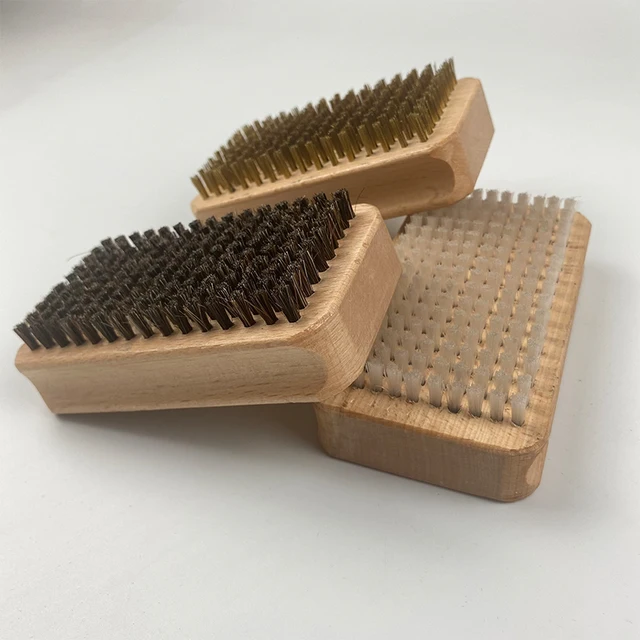 Kit De 3 Brosses à Cire Pour Snowboard - Nylon, Crin Et Cuivre - Nettoyage Et Fartage Facile