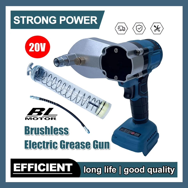 Fit Makita Brushless Electric Grease Gun For 20V Battery High Pressure Lubricati