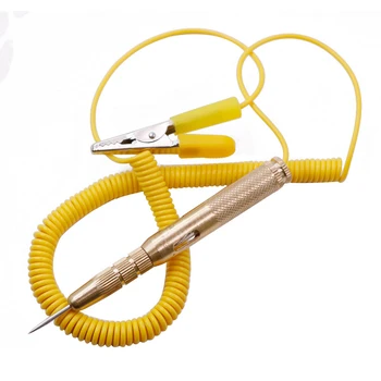 구리 자동차 조명 회로 테스터, 진단 도구, DC 6V, 12V, 24V, 램프 전압 테스트 펜 감지기, 프로브 조명 시스템 테스트