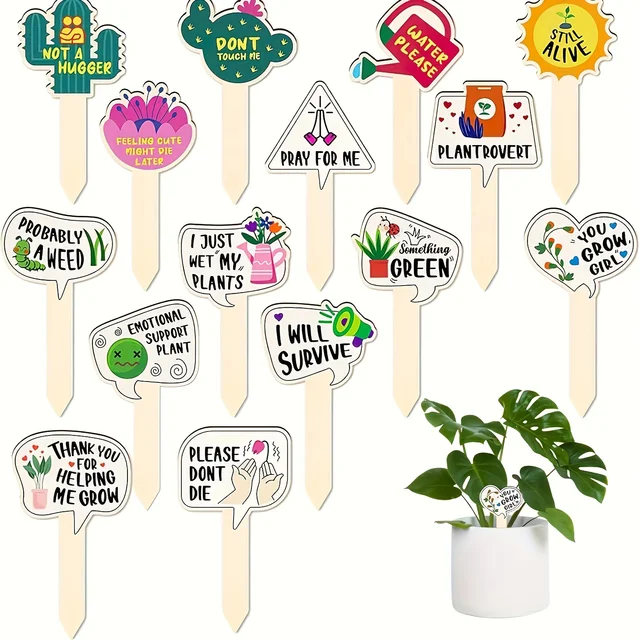 5/10Pcs Plant Labels for Succulent Flowers and Green Plants Plant Markers Gifts for Outdoor Garden Waterproof