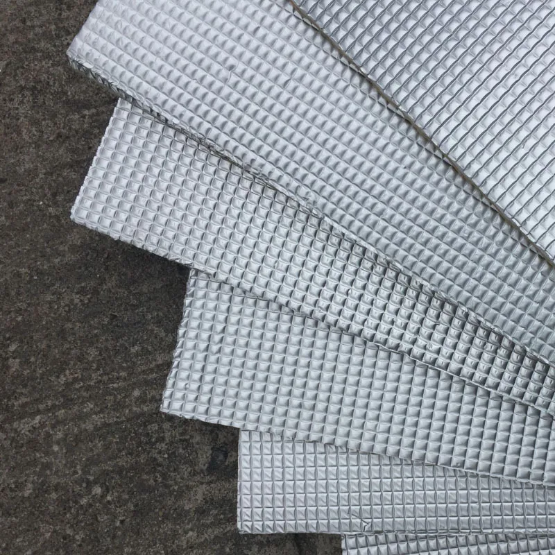 1 Roll 50*200cm Aluminum Foil Cotton Car Thermal Insulation Film Car Truck Thermal Insulation Muffler Pad Fire Protection Foam