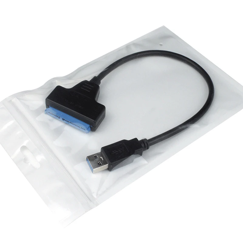 고속 전송 외장 하드 디스크 변환기, 7 + 15 22 핀 SATA 3 케이블 2.5 HDD/SSD USB 어댑터, 5Gbps, Windows 7,10 에 적합