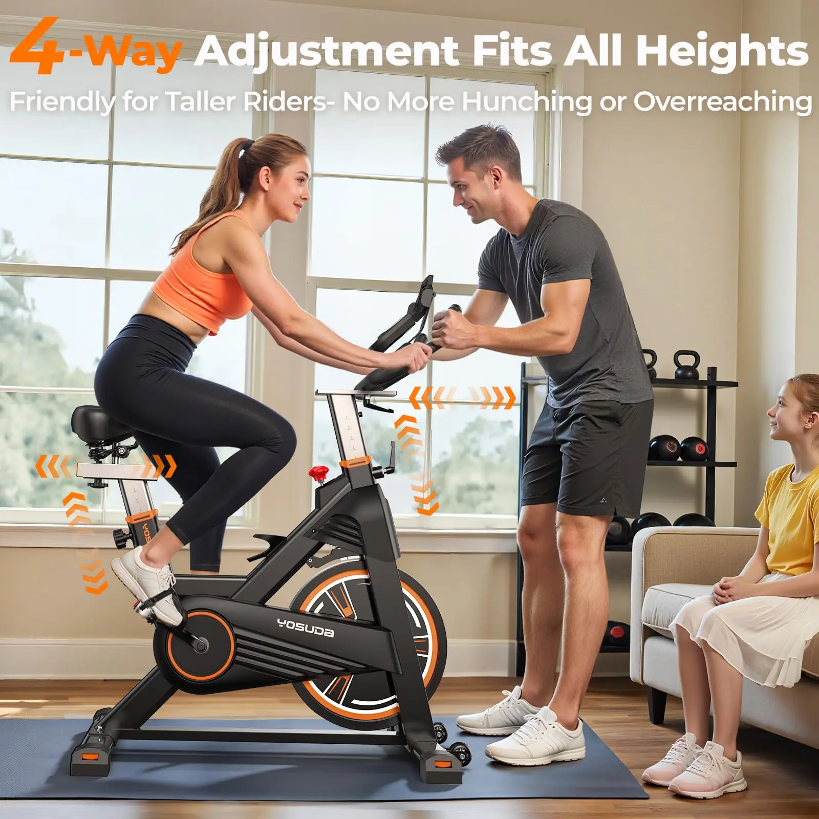 YOSUDA PRO Magnetic Exercise Bike for Indoor Cycling - Image 5