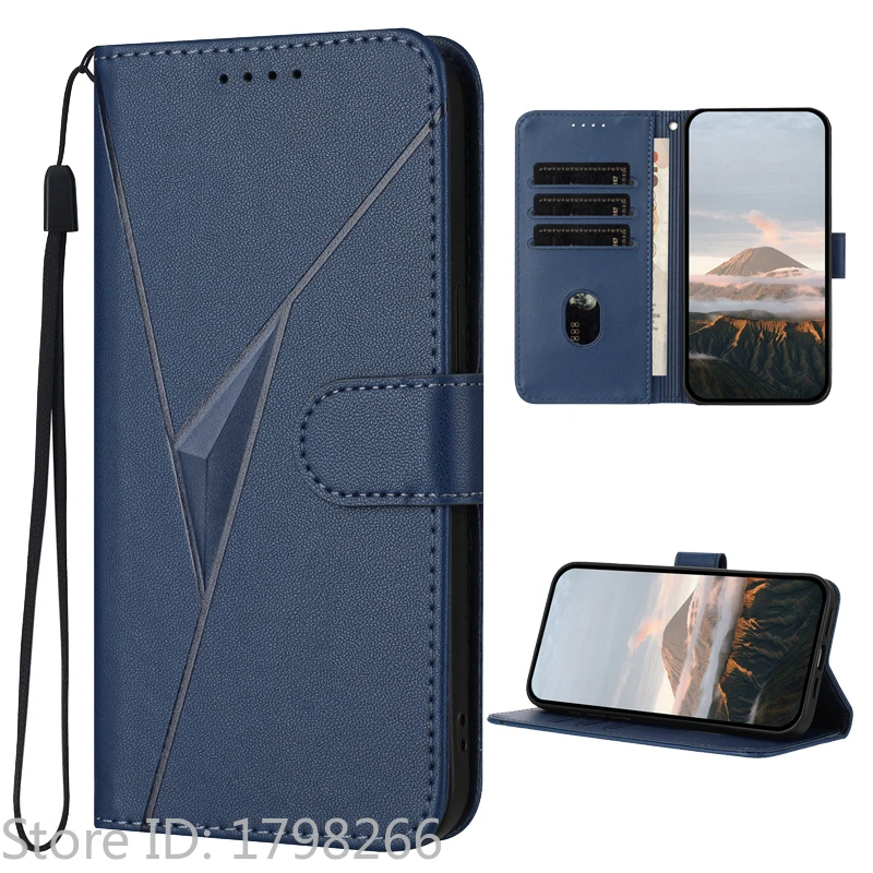 Luxury Pattern Flower Leather Phone Case - Flip Cover Wallet with Card Holder