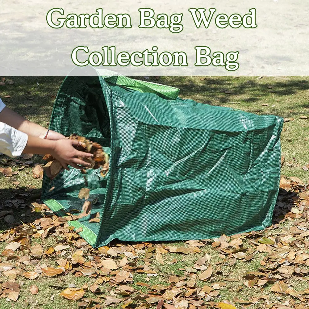 

Garden Waste Bags Large Capacity Reusable Leaf Sack Light Trash Can Storage Bag Garden Garbage Waste Container For Moss Lawn