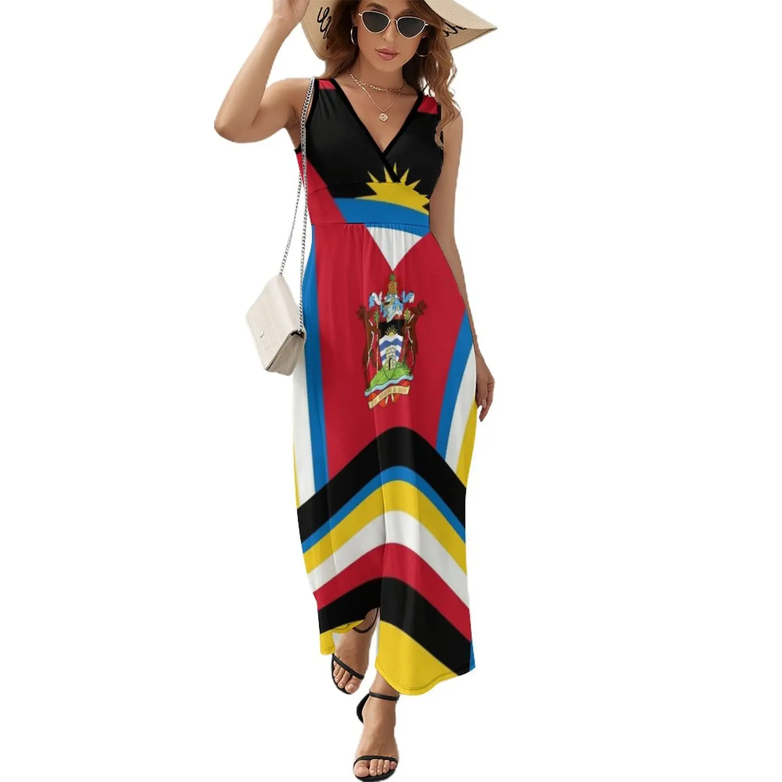 

Antigua and Barbuda 2 Sleeveless Dress clothes for woman Long veiled dresses women's elegant loose dresses fairy dress