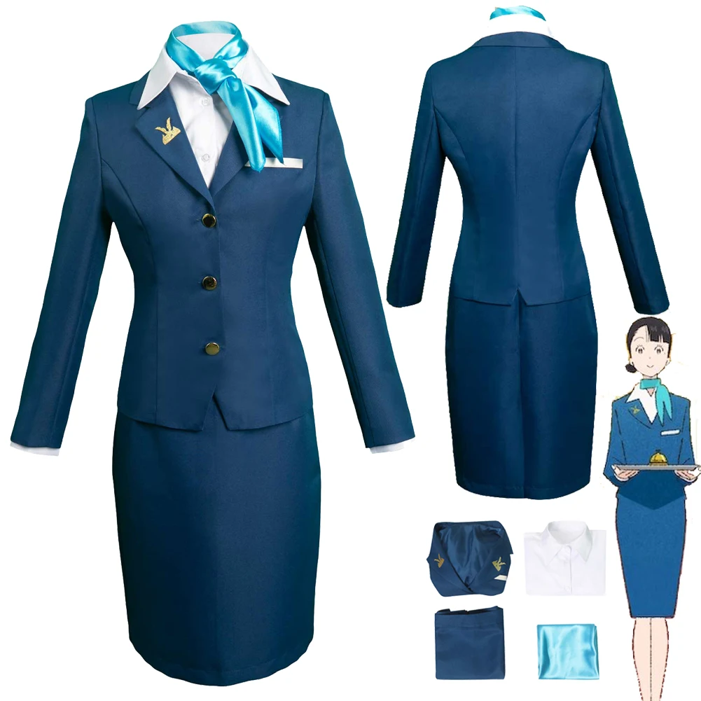 

The Concierge at Hokkyoku Department Store Akino Cosplay Anime Costume Girls Outfit Women Adult Halloween Carnival Roleplay Suit