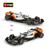 Bburago 1:43 2023 Monaco Mclaren MCL60 F1 Formula Car Die Cast Vehicles Collectible Model Racing Toys 5