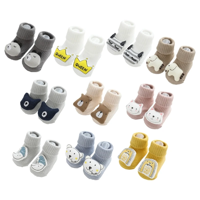 

RIRI Baby Non-skid Socks Toddler Newborn Infant Non-Slip Socks with Grip Anti-Slip Girls Boys Floor Trampoline Socks