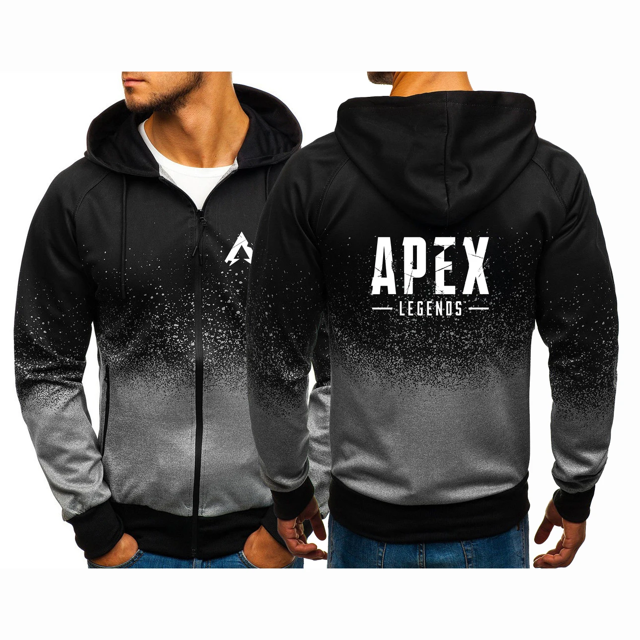 

2024 Apex Legend Game Spring and Autumn New Printing Custom Graduated Men's Comfortable Zipper Jacket Hooded Top