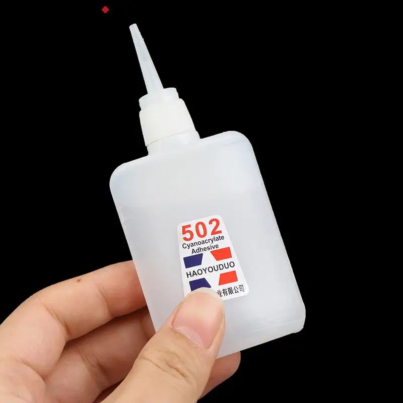 1pc 502 Super Glue Instant Quick Dry Cyanoacrylate Strong Adhesive Quick Bond Leather Rubber Metal Office Supplies Fast Glue 4