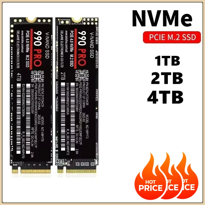 EOENKK SSD high speed 990 PRO PCIe 4.0 NVMe 4.0 M.2 2280 1TB 2TB 4TB SSD Internal Solid State Hard Drive For Laptop PC PS4