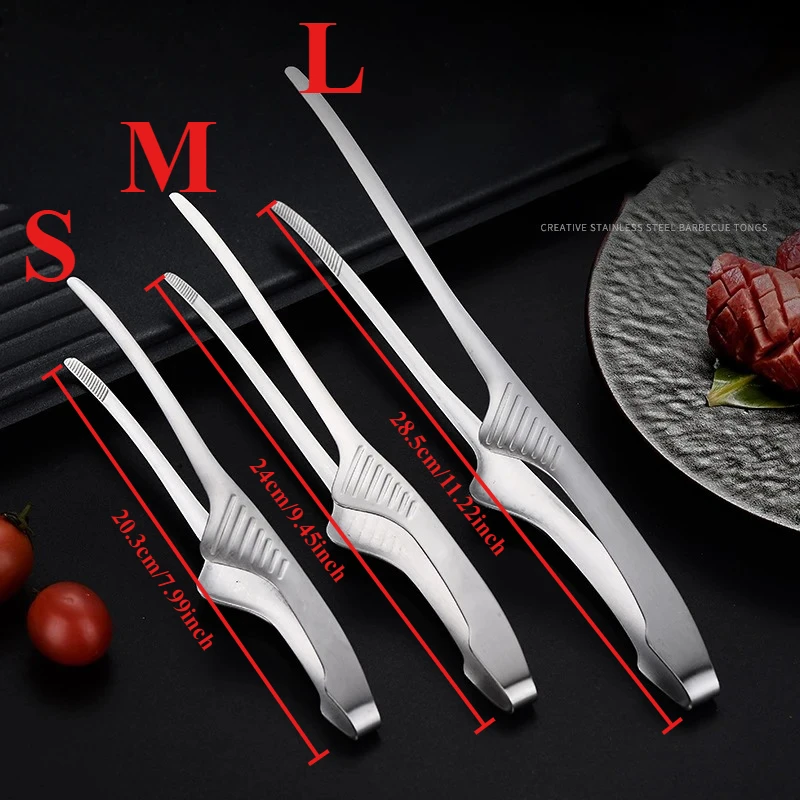 1PC Barbecue Tongs, Barbecue Tongs, Dim Sum, Salad Tongs, Food Tongs, Suitable for Home Use, Barbecue, Camping, School Season