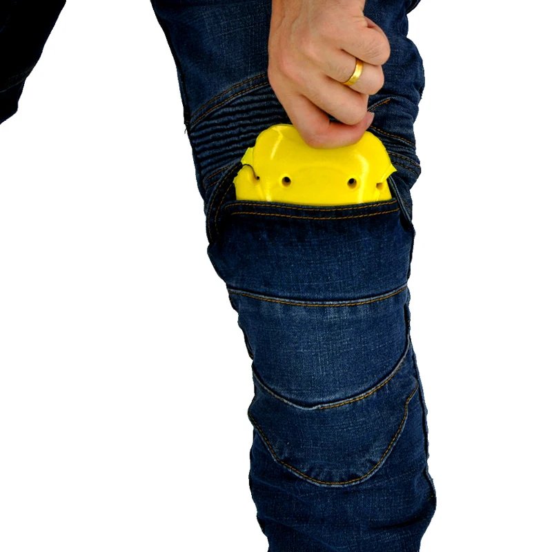 모토크로스 라이딩 진 오토바이 레이싱 팬츠 내마모성 보호 장비 사계절 범용 Hi 06