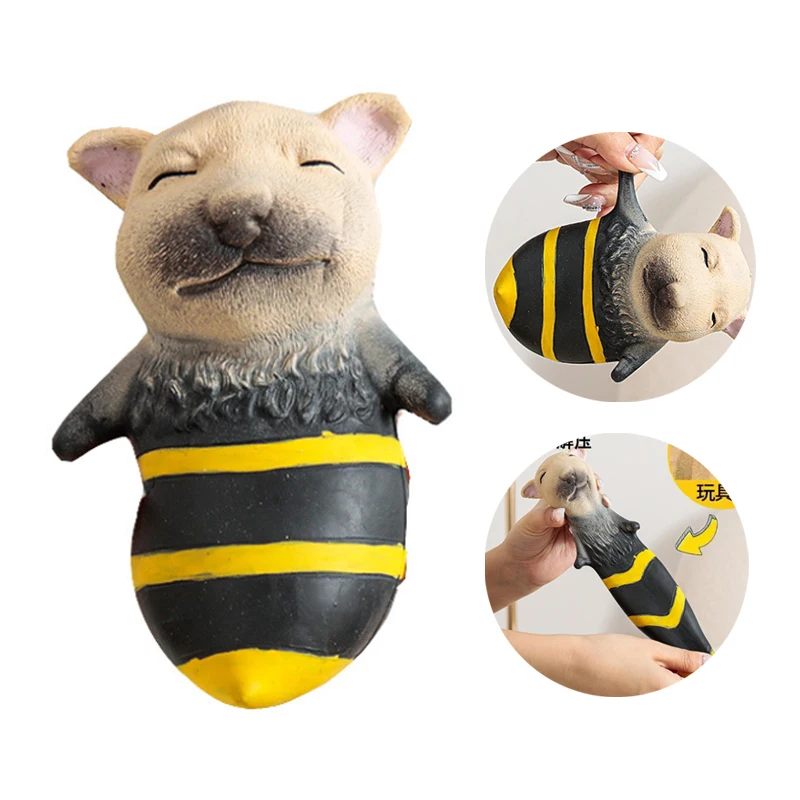 

Antistress Toy Sensory Toys Decompression Cartoon Squeeze Honeybee dog Figurine Tpr Lovely Party Funny Animals Gift J148