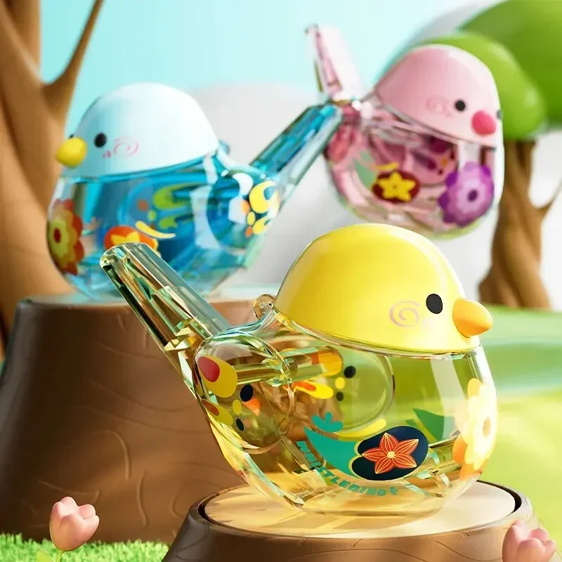 Kids Water Bird Whistle Funny Colorful Whistle Small Musical Instrument Simulate Bird Sound Whistle Pronunciation Training Toy 3