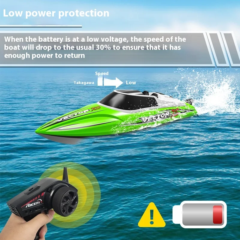 2.4g Remote Control Speedboat High-speed Brushless Rc Boat Toys Vector Xs Rtr Model Racing Ship Kids Boys Birthday Gifts 4
