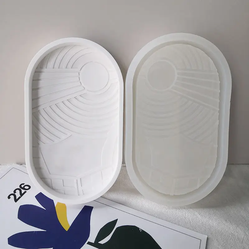 

Silicone Mould for Jewelry Storage, Resin Crafts, Plaster, Coaster, Candle Tray,
