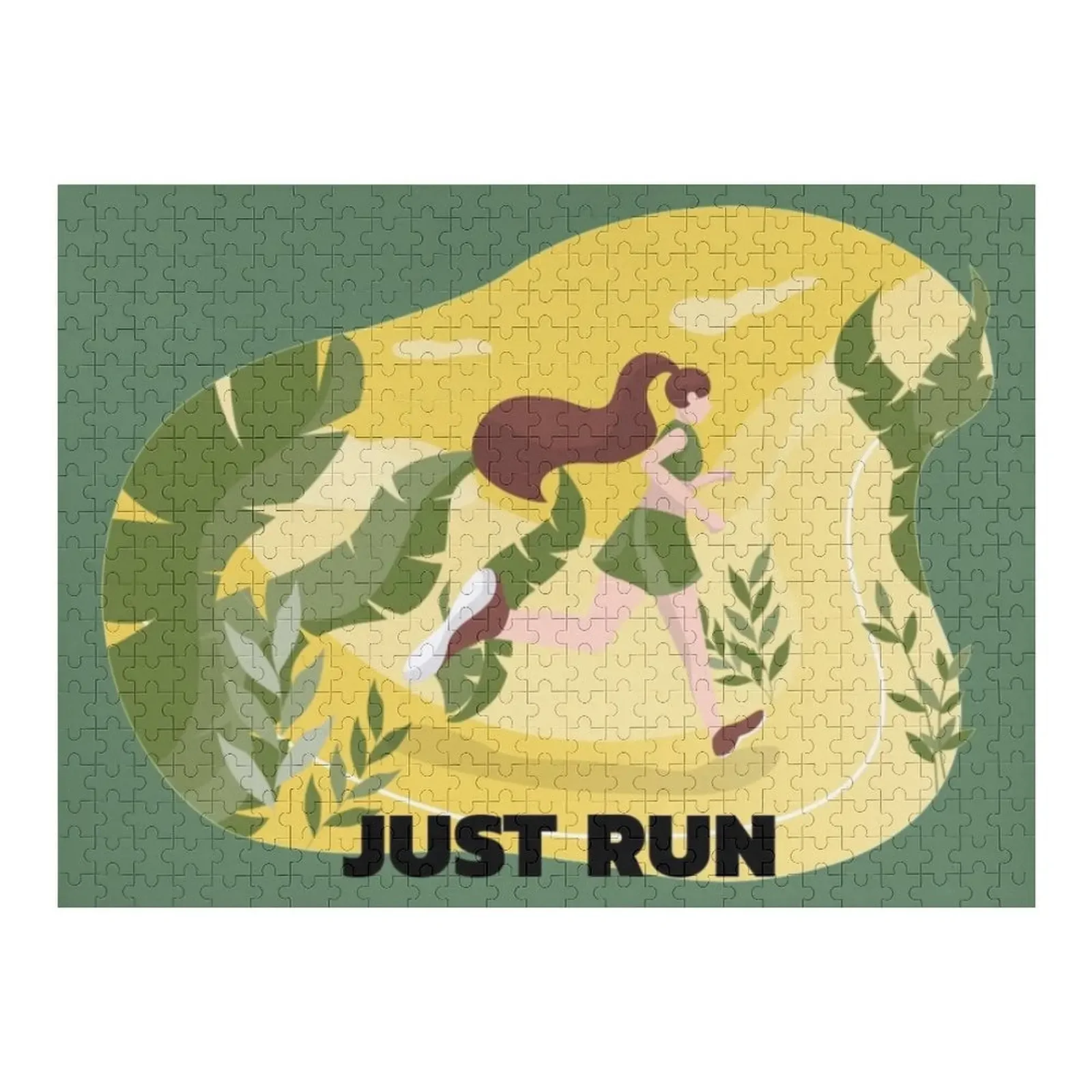 

Running Girl Jigsaw Puzzle Custom Wooden Gift Wooden Name Custom Personalized Puzzle