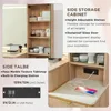 Vanity Desk with 36" HD Lighted Mirror,48" Big Modern Vanity Desk with Mirror and Lights,Dressing Table with 5 Drawers & Shelves 5