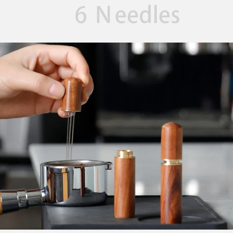 Description Picture 2 of itemCoffee Tamper Needles Tools Espresso Powder Stirrer Distributor Leveler WDT Cafe Stirring Barista Accessories 6 Needles Stirrer