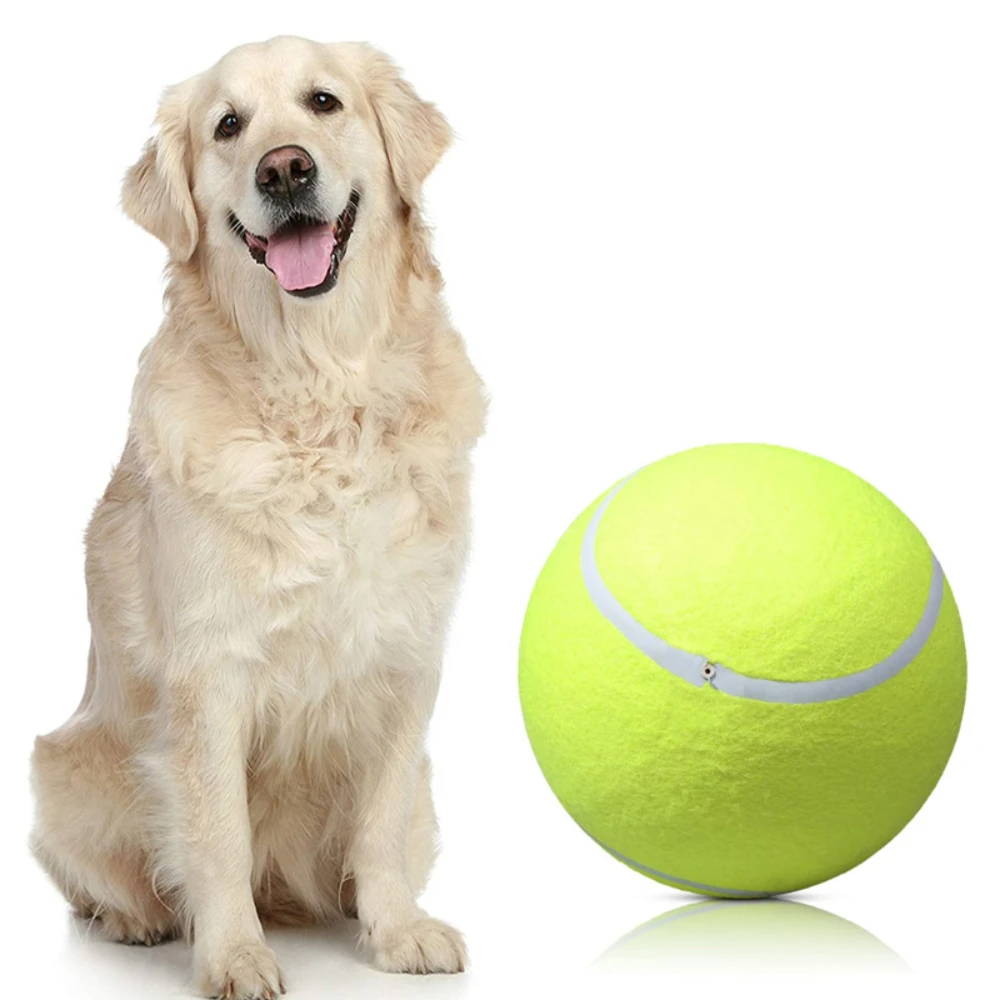 1PC Inflatable Tennis Ball 24cm - Durable Chew Toy for Outdoor Play - Perfect for Pets dog toys