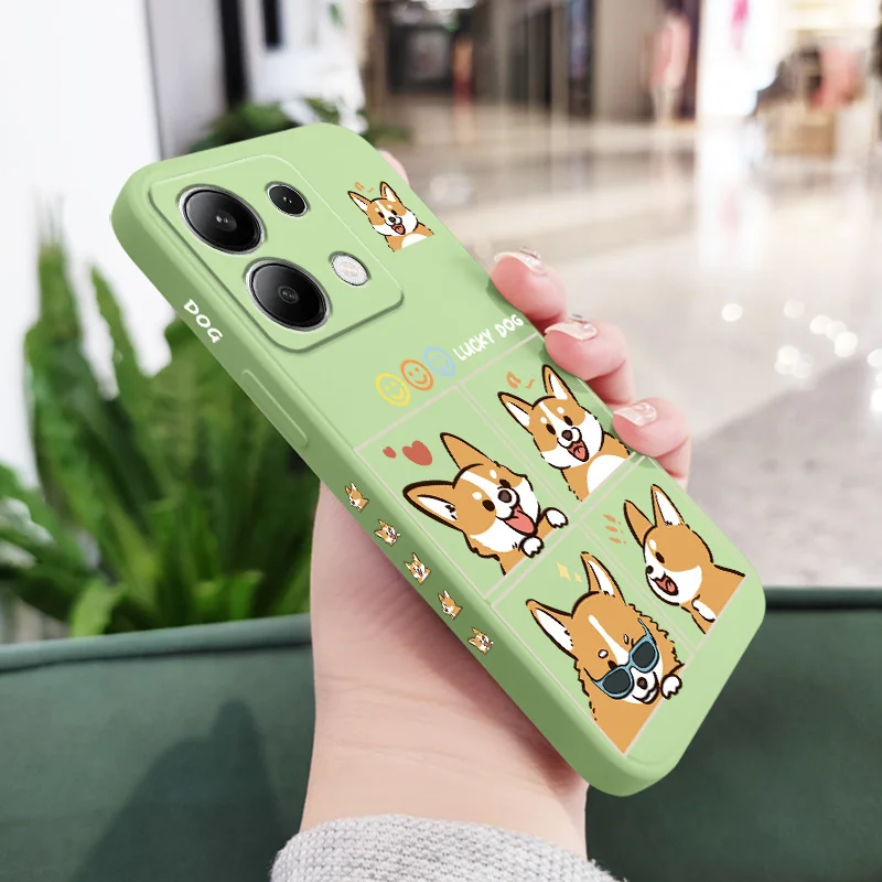 Silly Corgi Liquid Silicone Phone Case Cover