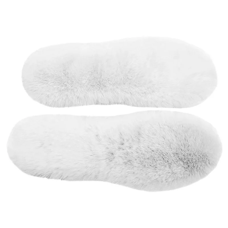 1 Paia di Lana di Pelle di Pecora Naturale per Scarpe da Uomo Piedi Invernali Caldo Addensare Soffici Solette in Pile da Donna Stivali da Neve Pad per Scarpe_voghion.com