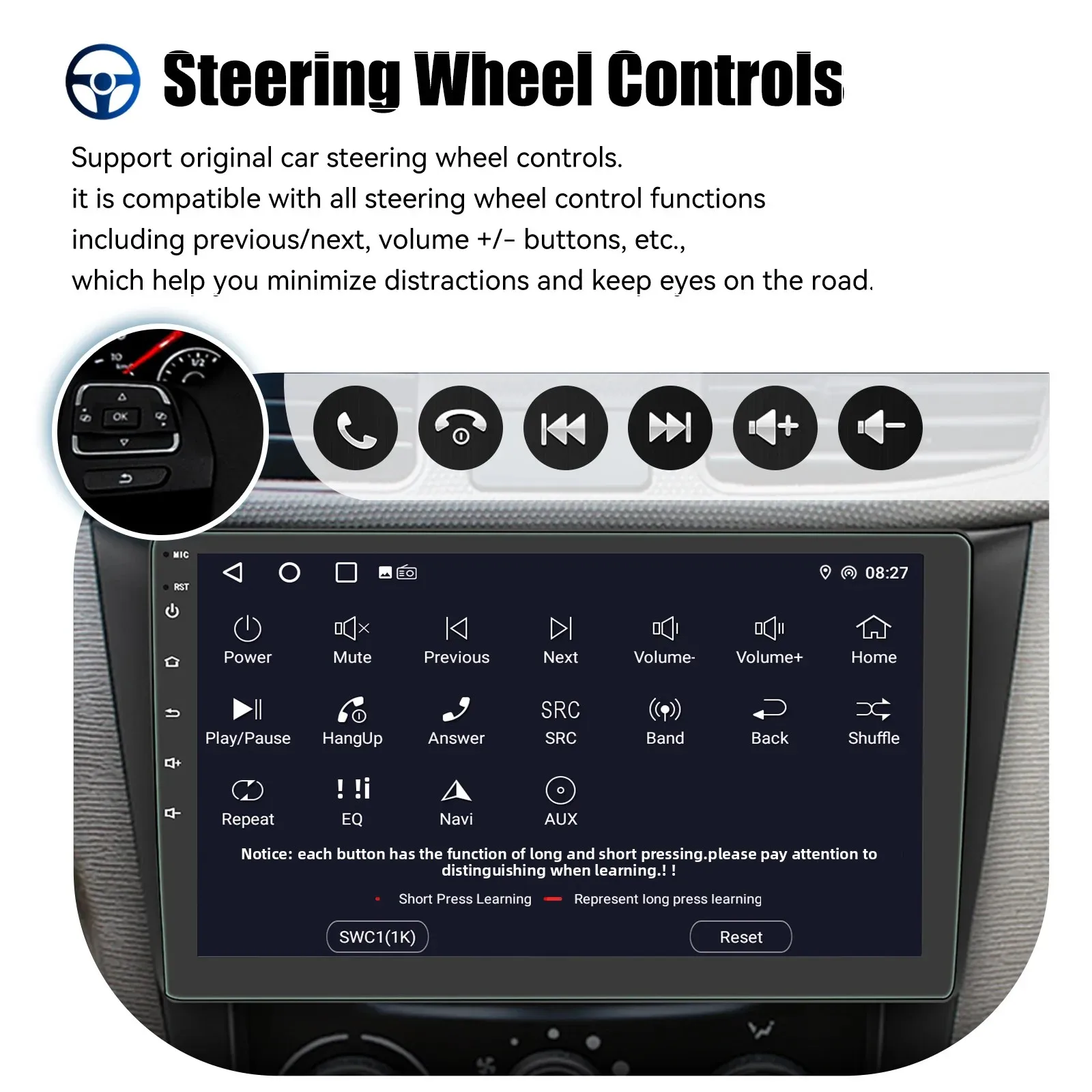 Car Multimedia Player 2 Din Car Radio Carplay Android Auto 7 9 10 Inch 4G 64G