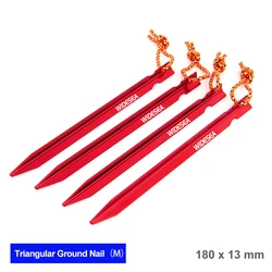 Widesea 4-Piece Tent Peg Set for Hard Snow and Outdoor Shelters (C medium)