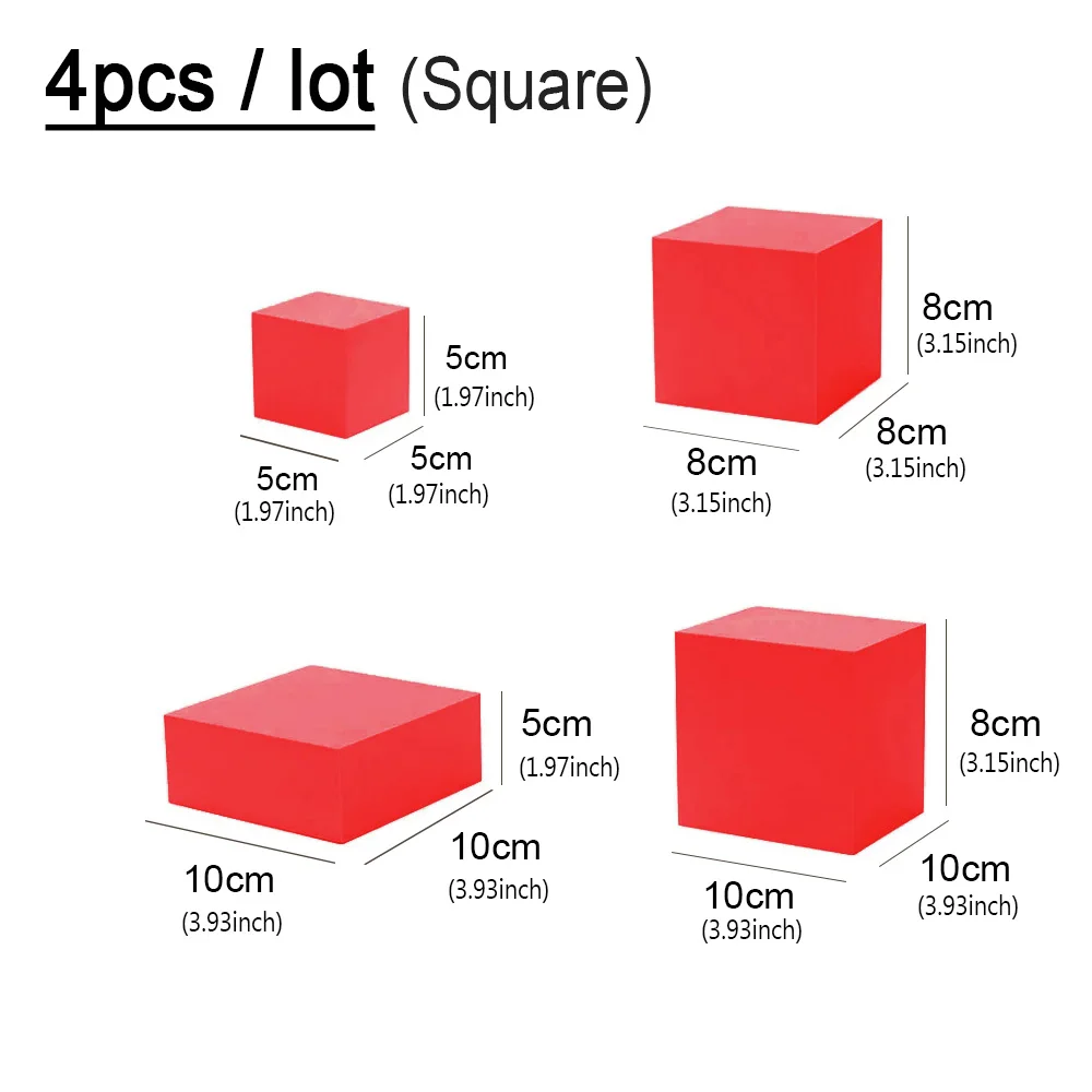 4 pcs Red set S