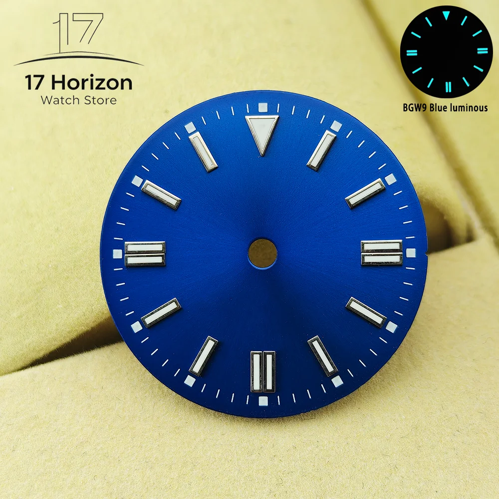 Luminous Multicolor Blue-Green Watch Dial - Men's Accessory
