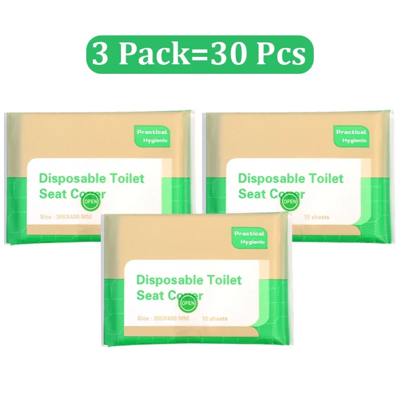 Portable Disposable Waterproof Toilet Seat Covers - Travel & Camping Essentials, Bathroom Accessories