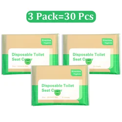 Portable Disposable Waterproof Toilet Seat Covers - Travel & Camping Essentials, Bathroom Accessories (30pcs-3pack)
