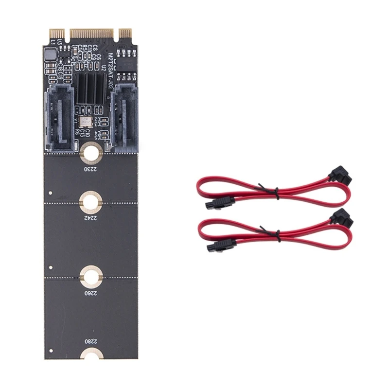 

NVME to 6 Ports Adapter M.2 to Adapter M Key 6Gbps SSD to SATA3.0 Dropship
