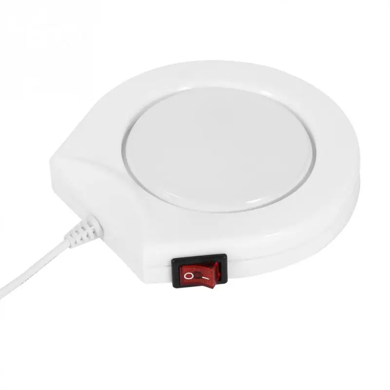 110V Electric Powered Drink Cup Warmer Pad Plate For Office and Home Use calentador de taza heated mug