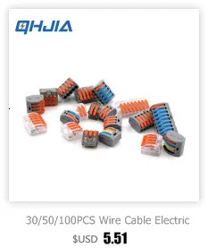 Cable Wire Connectors Mini Quick Terminal Block Universal Compact Wiring Electrical Connector Push-in For 4mm2 6mm2 Transparent Cable Wire Connectors Mini Quick Terminal Block Universal Compact Wiring Electrical Connector Push-in For 4mm2 6mm2 Transparent