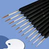 11Pcs Premium Miniature Fine Detail Paint Brushes Set Mini Tiny Paint Brush Thin Tip Paint Brushes For Oil Watercolor Acrylic 1