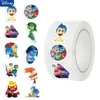 500/1000PCS Disney Inside Out 2 Stickers Kawaii Cute Cartoon Label Seal Stickers Rolls Stickers for Phone Luggage Stickers Toys 3